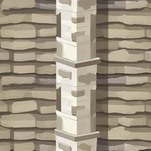 stone chimney in sphax style