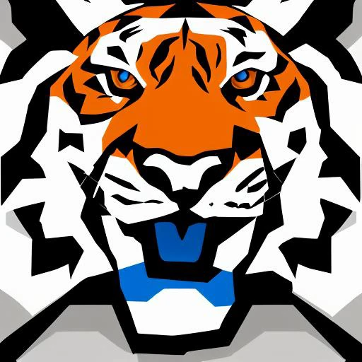 tiger in sphax style