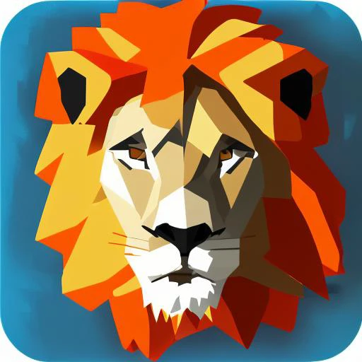 lion in sphax style
