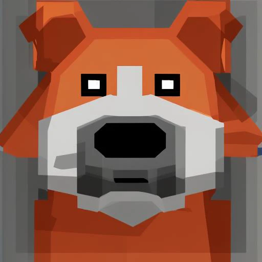 dog in sphax style