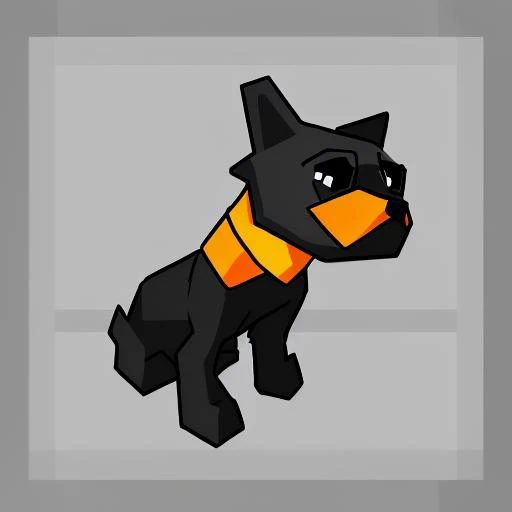dog in sphax style