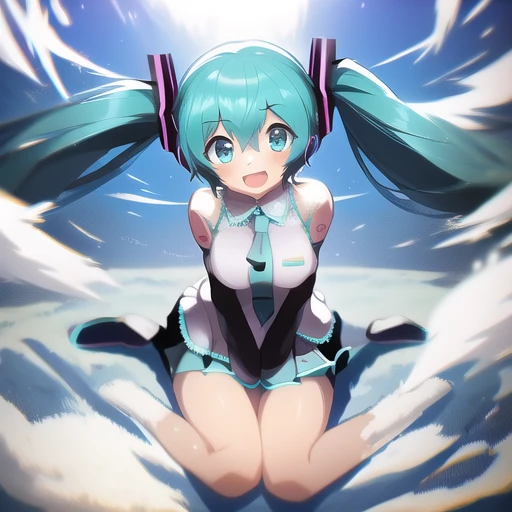 1girl,(masterpiece:1.0),hatsune miku, 1girl,saitou naoki