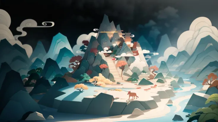 (Masterpiece, Top quality, Best quality, Official art, Beautiful beauty :1.2), (8k, Best quality, Masterpiece :1.2), sky, White clouds, Fairyland, distant mountains, Chinese architecture, bridge, shade, soft sunlight, depth, soft light and shadow, correct structure, HD, 2d, game scene, rich colors
 <lora:game icon institute game icon changjing_20230726123022-000010:1>