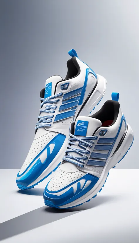 advertising poster style sneaker, professional, modern, product-focused, commercial, eye-catching, highly detailed