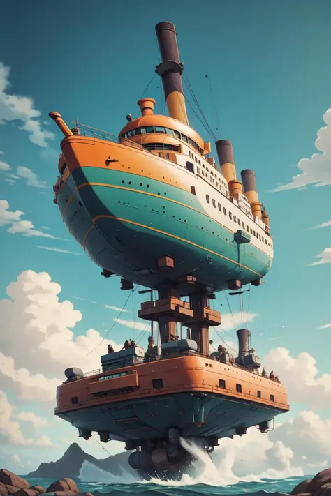 Titanic robot, <lora:neowrsk_20230617030432:0.6>