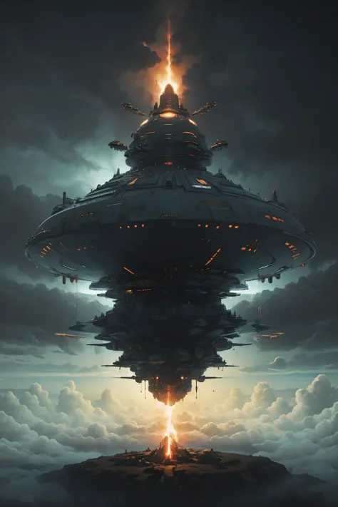 (yellow) and (red) theme,
thrusters, cyberpunk aesthetics, electrical storm, plasma turret fire, interstellar warfare, tension, decaying space station backdrop,ominous, nebula-filled cosmos,
neowrsk,mysterious, ethereal, Megalophobia,
from below, sharp focus,
<lora:neowrsk_20230617043345:0.7>