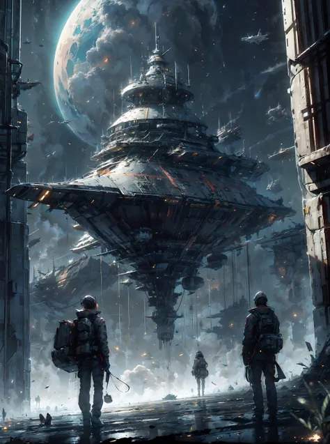 <lora:neowrsk_v2:0.5> neowrsk, flying spacecraft, floating in the sky, dutch angle, <lora:add_detail:1> <lora:spaceship_:0.6> spaceship, <lora:ghostdom_20230621222536-000016:0.4>