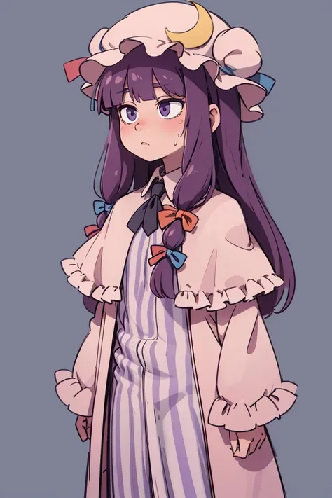 <lora:patchouli:0.9>, patchouli knowledge,solo,cowboy shot,