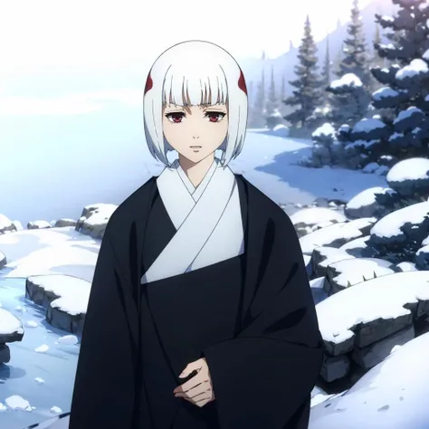 <lora:uraume002:0.7>,
uraume,1girl,white hair,
kimono,haori,kesa,
snow,snowstorm,ice,