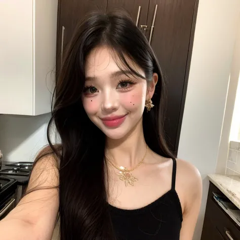 (K-pop:0.5), frush, Masterpiece, best quality, hi res, 8k, hi res, 8k,  award winning , (sharp focus, intricate, highly detailed),painting of a smiling woman in a kitchen, , details, magnificent, awe-inspiring, [(details:1.2): [ (many small details:1.3) : [ (many ultrasmall details: 1.2):(very detailed ultrasmall edges and microrelief:1.5):0.7 ]: 0.4 ] :0.2], Korean_MakeUp, pureerosface_v1, <lora:Korean_MakeUp:1>,   <lora:add_detail:0.6>, (full body)