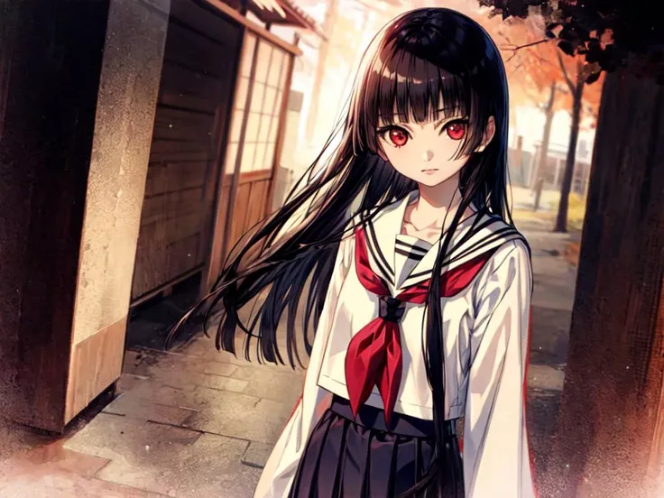 1girl, solo, Kimono, sailor_collar, serafuku, white_sailor_collar, <lora:em_ai_v1-000008:1>