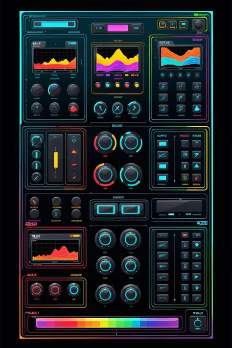 flat 2d image, colorful digital control panel display
detailed, high quality, high resolution, 4k texture <lora:Scifi_Display:1>