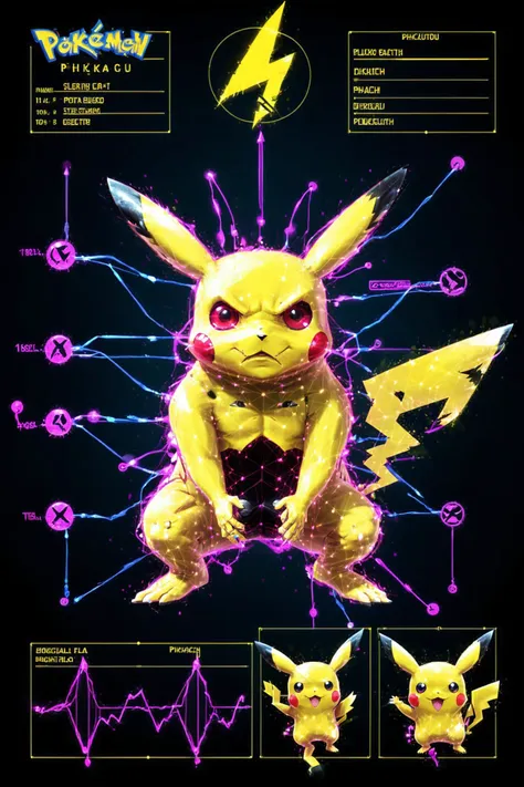 2d flat image, biological display of an evil pikachu, weak points highlighted, diagram
detailed, high quality, high resolution, 4k texture <lora:Scifi_Display:1>