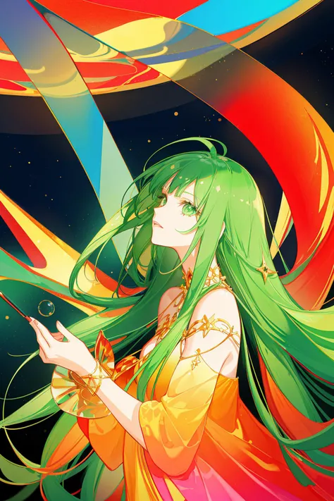1girl, (portrait art stylized by Tom Roberts:0.9) , landscape art, epic Mosaic of a highly detailed, Scarlet, Emerald Green and Gold ([Mule:Sports car:4]:1.3) with Orange details, it is very Psychadelic and Conscious, Exoplanet background, desolate indoors with Beech, Hazy conditions, shallow depth of field, Cel shading, Horror, Hippiepunk, Ethereal Lighting, 80mm, Agfacolor, halftone texture, behance HD, Concept Art World, extremely hyper aesthetic, dreamlike, monstrous