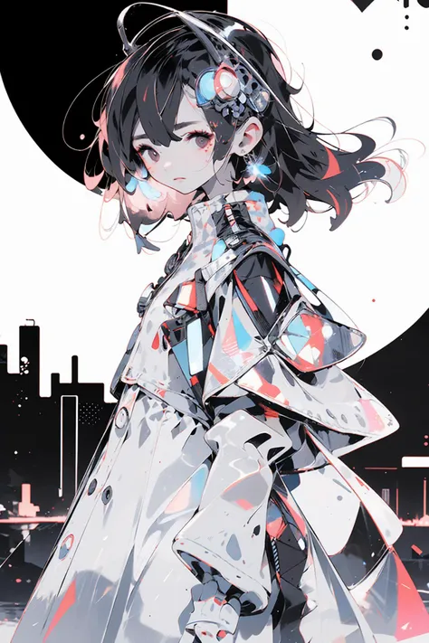 chibi, <lyco:è£æ¹chibi:1.0>,<lora:geometric_shapes:0.4>, cute girl,chibi,parameters laser,1girl,masterpiece,best quality,highly detailed,FHD,1080P.2K.4K.8K,near future city,<lora:laser0626:1>