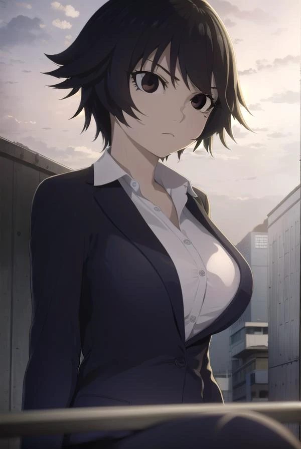 izumishimomura, <lyco:izumishimomura-lyco-nochekaiser:1>,
izumi shimomura, short hair, black hair, (black eyes:1.5),
BREAK shirt, jacket, pants, formal, suit,
BREAK looking at viewer,
BREAK outdoors,
BREAK <lyco:GoodHands-beta2:1>, (masterpiece:1.2), best quality, high resolution, unity 8k wallpaper, (illustration:0.8), (beautiful detailed eyes:1.6), extremely detailed face, perfect lighting, extremely detailed CG, (perfect hands, perfect anatomy),