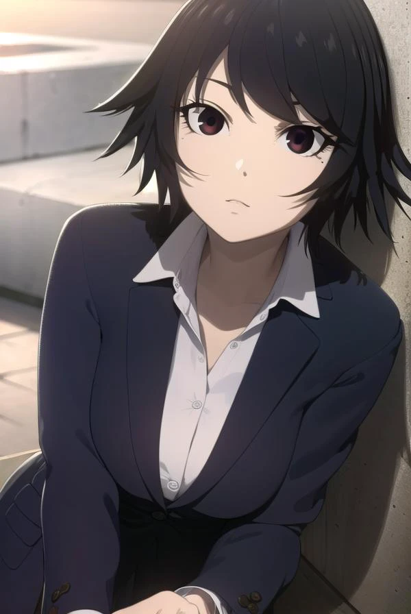 izumishimomura, <lyco:izumishimomura-lyco-nochekaiser:1>,
izumi shimomura, short hair, black hair, (black eyes:1.5),
BREAK shirt, jacket, pants, formal, suit,
BREAK looking at viewer,
BREAK outdoors,
BREAK <lyco:GoodHands-beta2:1>, (masterpiece:1.2), best quality, high resolution, unity 8k wallpaper, (illustration:0.8), (beautiful detailed eyes:1.6), extremely detailed face, perfect lighting, extremely detailed CG, (perfect hands, perfect anatomy),