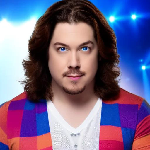 Arin Hanson of game grumps, stage performance, realistic, photograph, ring lighting,  ring lighting  tyznedsk1