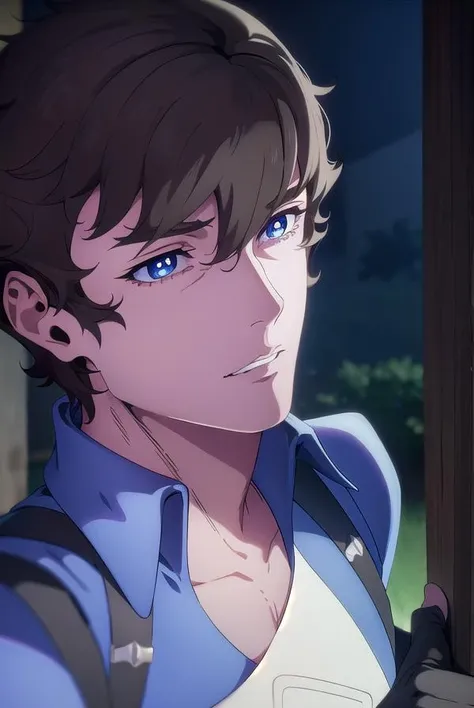richter, <lora:richter-lora-nochekaiser:1>,
richter, short hair, bangs, blue eyes, brown hair, (bright pupils:1.5),
BREAK shirt, gloves, collarbone, jacket, short sleeves, black gloves, belt, pants, fingerless gloves, blue jacket, white pants,
BREAK outdoors, night, nature, forest,
BREAK looking at viewer,
BREAK <lora:GoodHands-beta2:1>, (masterpiece:1.2), best quality, high resolution, unity 8k wallpaper, (illustration:0.8), (beautiful detailed eyes:1.6), extremely detailed face, perfect lighting, extremely detailed CG, (perfect hands, perfect anatomy),