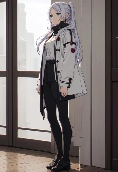(safe:1.10), best quality, masterpiece, highres, solo, (frieren_sousounofrieren:1.10), full body, anime_style, 35 <lora:frieren_sousounofrieren:0.80>