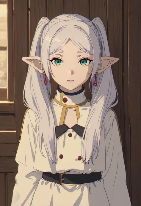 (safe:1.10), best quality, masterpiece, highres, solo, (frieren_sousounofrieren:1.10), anime_style, 38 <lora:frieren_sousounofrieren:0.80>