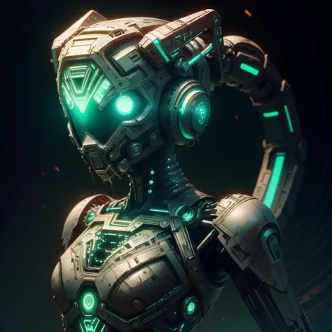 <lora:PrecursorTech-20:1>, precursortech , scifi, geometrical steel,
,metal skin, colored skin,
1girl, glowing eyes, hatsune miku,