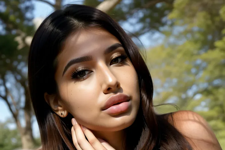 photo of 30 year old woman, looking the viewer, natural lighting, bimbo lips, botoxed, shadow play, eye level, bokeh, dgmochav2_TI:0.8 <lora:BimbolipsV4:0.5>