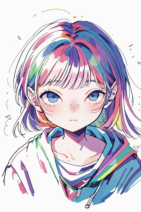 (masterpiece, best quality), 1girl,   <lora:RGB:1> watercolor, lineart, rough sketch, RGB, chromatic aberration