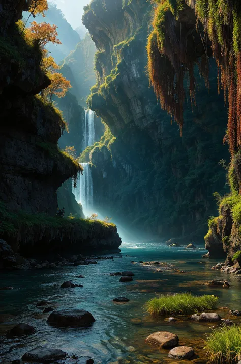 (A Water Weird:1.2), D&D, The Valley of the Lost, dramatic lighting