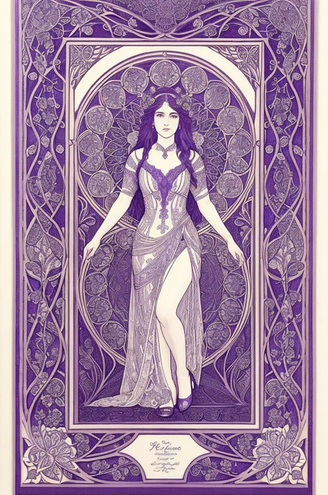 Masterpiece, Best quality, Coloring book line art: 1.4), The Lovers tarot card with Art Nouveau flair (iu:0.9), Masterpiece, Best quality, Coloring book line art: 1.4, The Lovers tarot card with Art Nouveau flair, Synthwave and Art Nouveau hybrid style, Masterpiece,

Bold and harmonious lines: 1,
Romantic composition: 1.1,
Blending futuristic synthwave elements: 1.2,
With natural Art Nouveau curves: 1.3,
Detailed floral and vine motifs: 1.4,
