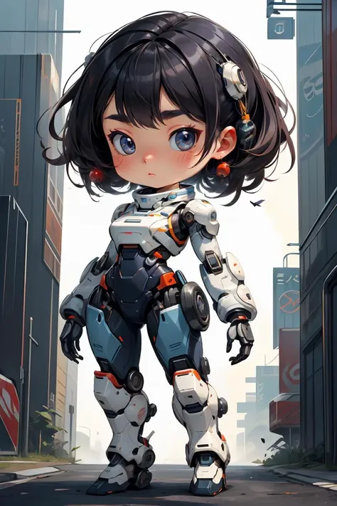 masterpiece, best quality, beautiful japanese woman, android, cybersuit, exosuit, hardsuit, mechasuit, mecha, <lora:nijiarmor_v2:0.8>, <lora:more_details:0.3>, <lora:stylesqueeze_v3:0.6>,<lora:GoodHands-beta2:1>,chibi
