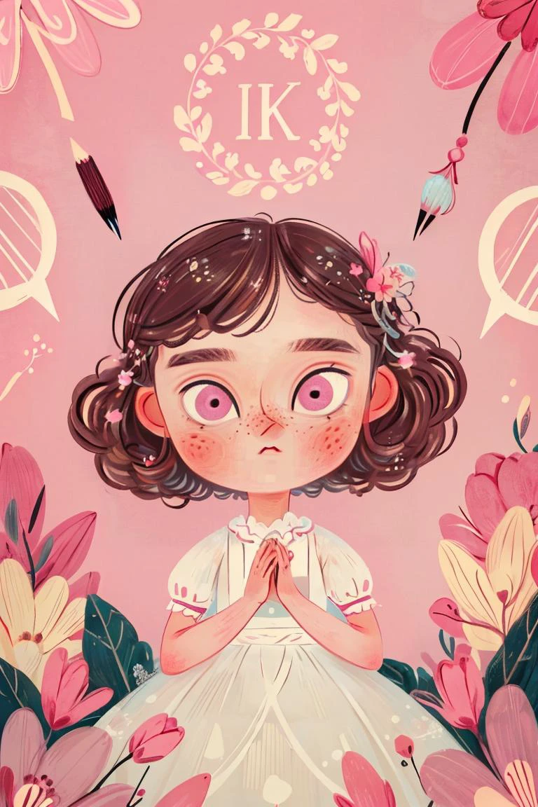 masterpiece, best quality,best quality,rich detail, (best quality),((masterpiece)),(highres), original, extremely detailed 8K wallpaper,(an extremely delicate and beautiful),Davidï¼\(style\),chibi,Flat style, hand drawn illustration, pencil pastel, children's picture book style,hand drawn illustration, pencil pastel, children's picture book style,pink sky,<lora:David:0.65>,