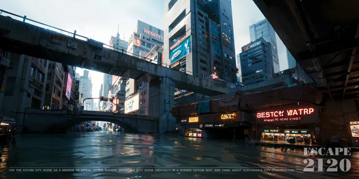 futuristic city, fantasy, building,cyberpunk, venice, City on the water,viaduct,cyberpunk city,neon lights,boat, Modern mansion,billboard,Maritime city,swim,tsunami,flood,deluge,
microchip, elegant, beautiful background, octane render,H.R.Giger style,8k, best quality, masterpiece ,llistration, an extremely delicate and beautiful,artstation,
exremely detailed ,CG unity sallape,(resalstc, photo-realistc:1.37),Amazing, finely detail, masterpiece, best quality, official art, extremely detail CG unity 8K wallpaper,absurdres,incredibly absurdres, (Wide-angle lens:1.5),daytime,
<lora:cyberpunk2077ConceptArt_nightcityV116:0.4>,<lora:rainWorldSceneryLora_rainWorldV1:0.1> ,<lora:bilgewaterT_bilgewaterV1:0.2>