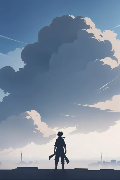 shadow minimalism, anime style, <lora:EnvyShadowMinimalismXL01:0.5><lora:EnvySendNoodzXL01:-0.5>1boy, man, ruggedly handsome, morning, blue sky, clouds, scenery, in a Dust Storm Zone<lora:EnvyBetterHiresFixXL01:0:hr=1>