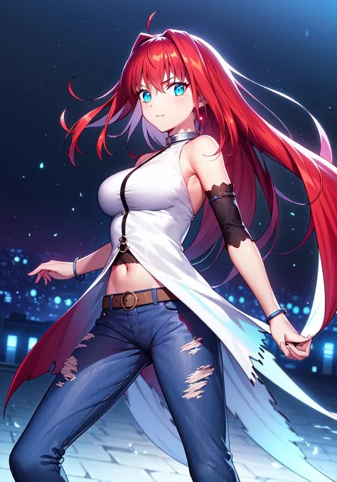 masterpiece, best quality, high resolution,
RedShift, RSOutfit, 1girl, solo, magic, looking at viewer, ((glowing_hair)), 
 <lora:aokov1:0.8>