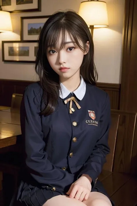 Best quality, masterpiece, ultra high res, (photorealistic:1.4), raw photo, 1woman, closeup, in coffeeshop, deep shadow, dark theme, sitting down,
<lora:FukuMizuv1:1>, <lora:nogizakauniform22_lora:0.6>nogizakauniform22,