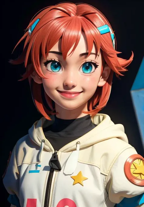 <lora:ViVidStrike:0.8>, MiuraRinaldi, smile, 1girl, solo, upper body, (masterpiece, best quality, absurdres, detailed, ultra-detailed:1.3)