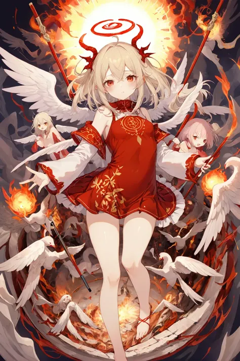 best quality, abusurdity, intricated, anime girl, divine comedy, reinaissance, heaven, hell, purgatory, bible, angels, satan
Steps: 20, Sampler: DPM++ 2M SDE Karras, CFG scale: 7, Seed: 1136462585, Size: 800x1200, Model hash: 6d8ec640ec, Model: PencilChopsticksXLv0.1, Denoising strength: 0.35, RNG: CPU, Hires upscale: 1.5, Hires upscaler: SwinIR_4x, Version: 1.6.0