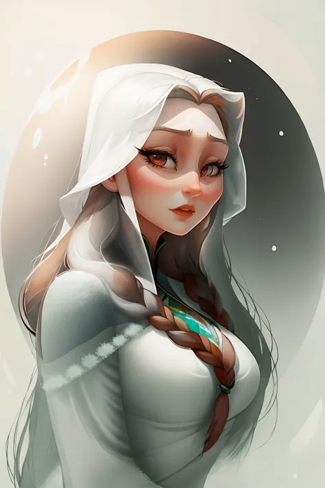 gear00d, beautiful woman, long hair, A frozen place, Exact, <lora:gear00d-000010:1>