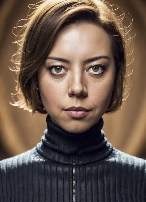 A stunning intricate full color portrait of (sks woman:1), wearing a black turtleneck, epic character composition, by ilya kuvshinov, alessio albi, nina masic, sharp focus, natural lighting, subsurface scattering, f2, 35mm, film grain, <lora:locon_aubrey_v1_from_v1_64_32:1.25>