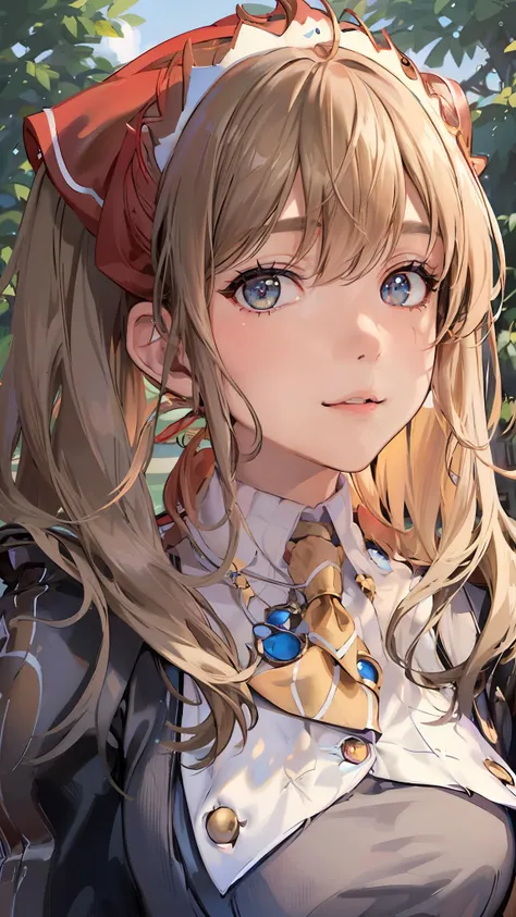detailed eyes, Perfect features, (masterpeace, best quality, good quality:1.4), masterpeace, intricate details, smile, smile, smile, blue eyes,