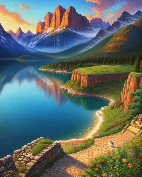 best quality,masterpiece,highly detailed,ultra-detailed, ,<lora:neg4all_bdsqlsz_V3.5:-1><lora:Coloredpencil_last:1.5>landscape,