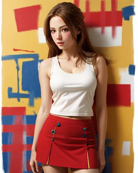 best quality,masterpiece,highly detailed,ultra-detailed, 1girl,<lora:neg4all_bdsqlsz_V3.5:-1>1girl,tank top,pencile skirt,<lora:Acrylic_V02:1>