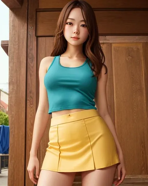 best quality,masterpiece,highly detailed,ultra-detailed, 1girl,<lora:neg4all_bdsqlsz_V3.5:-1>1girl,tank top,pencile skirt,<lora:Acrylicink_last:0>