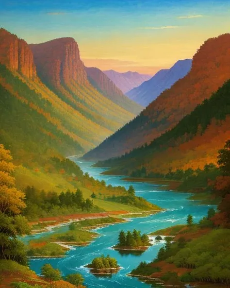 best quality,masterpiece,highly detailed,ultra-detailed, ,<lora:neg4all_bdsqlsz_V3.5:-1>  <lora:Tape_last:1.5>landscape,   riverbank, <lora:Watercolor_last:1.5>