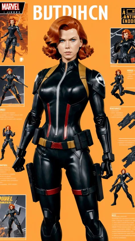 (Dutch angle:1.3), (ActionFigureQuiron style), solo, Black Widow (Marvel Comics): Black Widow's sleek black suit, red hair, and combat skills make her a fierce and empowering character to cosplay., box art,
action figure box, weapon, no humans, (reference sheet:1.4), power armor, concept art,
<lora:quiron_ActionFigure_v2_lora:0.47>