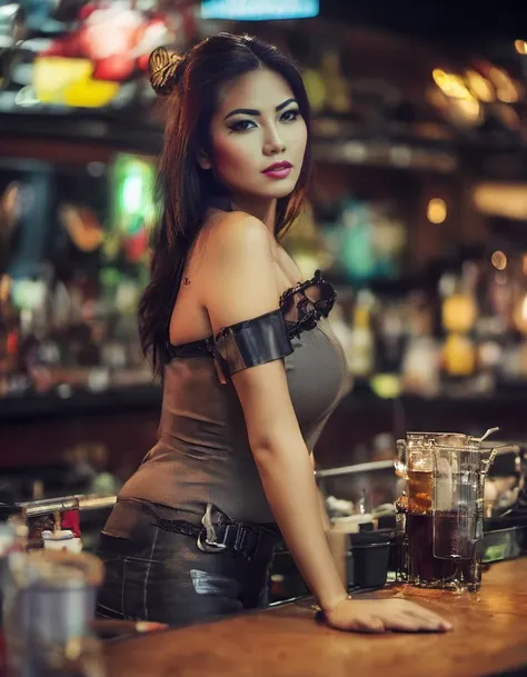 ((The girl is a medieval alchemist 1.2, wearing a corset 1.2, wearing a medieval outfit 1.2)), ((FULL BODY SHOT 1.3)), ((20 year old girl 1.2, naughty seductive smile 1.2)), ((short and thin Asian woman 1.2, short girl 1.2, thin girl 1.)), ((very wide hips 1.2, extremely alluring figure 1.2)), ((showing her ass to the viewer 1.2, arched back 1.2, highly sexually seductive pose 1.2, sexually suggestive 1.2, perfect cleavage 1.2, perfect ass 1.2)), (masterpiece, best quality:1.2), 1girl, solo, (best quality,4k,8k,high resolution,masterpiece:1.2), realistic (1.37) girl, ((hyper realistic 1.2)), ((highly detailed face 1.2, Detailed facial features 1.2)), ((set in a medieval alchemist shop 1.2, full of alchemist instruments 1.2, cinematic lighting 1.2, highly detailed background 1.2))