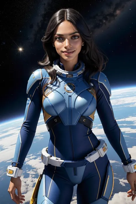 professional photo of Rosario Dawson), sks woman, space costume,
detailed skin, detailed eyes, finely detailed hair,
volumetric light, highrez, masterpiece, best quality,
<lora:lora_rosario_v1_from_v1_160:0.85>