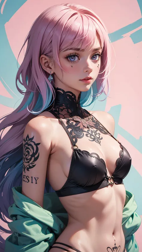 (1girl:1.2, body covered in words, words on body:1.1, tattoos of (words) on body:1.2),(masterpiece:1.4, best quality),medium breasts,(intricate details),unity 8k wallpaper,ultra detailed,(pastel colors:1.3),beautiful and aesthetic,see-through (clothes),detailed,solo,