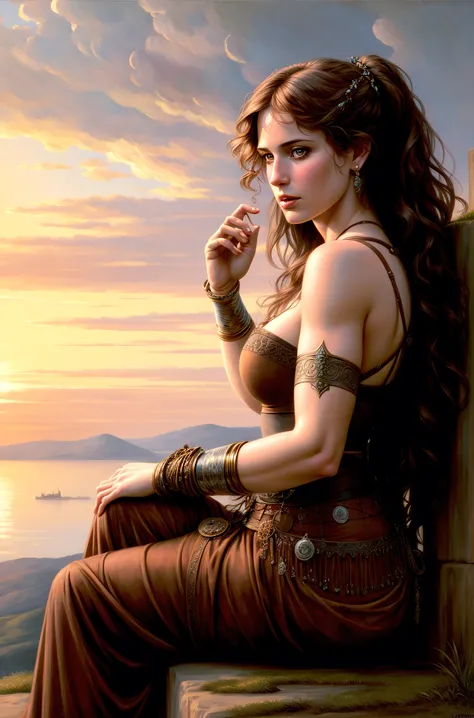 close up of {1 woman|1 man} {old|young|middle aged|handsome|attractive}, of {irish|scottish|english|ukrainian|russian|hungarian|japanese|icelandic} descent, {knight|ranger|paladin|barbarian|bard|druid|rogue|fighter|monk|wizard|warlock} {sitting on the cliff|leaning against a tree|walking in the forest|sitting by a river|walking through a fantasy village}, {a moonlit night|during the day|at sunrise|at sunset}, beautiful face, beautiful sky,
(oil painting), classical art:0.4, detailed, intricate, (fantasy art), muted color:0.25, best quality, good anatomy, good composition, good proportions, good design, dynamic pose, good pose, realistic sky, realistic backgrounds, (cinematic),
(highest quality, award winning, masterpiece:1.3), (art by Arthur Rackham:0.5), (((natural colors))), (photorealistic:1.4), ((empty hands, holding nothing)),
<lora:add_detail:0.6>